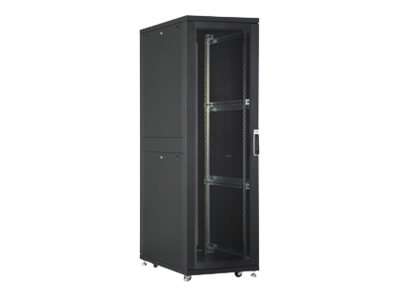 DIGITUS Professional Unique DN-19 SRV-42U-B-GD-1 - Schrank Netzwerkschrank - Schwarz, RAL 9005 - 42H