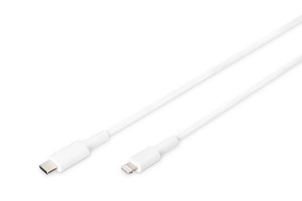 DIGITUS USB-C - Lightning Daten-/Ladekabel, MFI zertifiziert, 1m