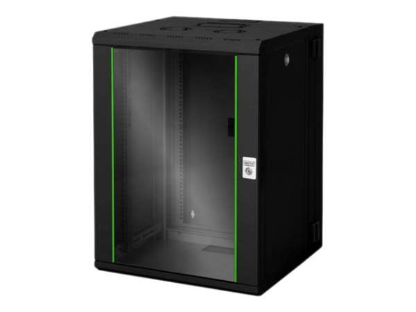 DIGITUS Professional Unique DN-19 16-U-3-SW - Schrank Netzwerkschrank - Schwarz, RAL 9005 - 16U - 48