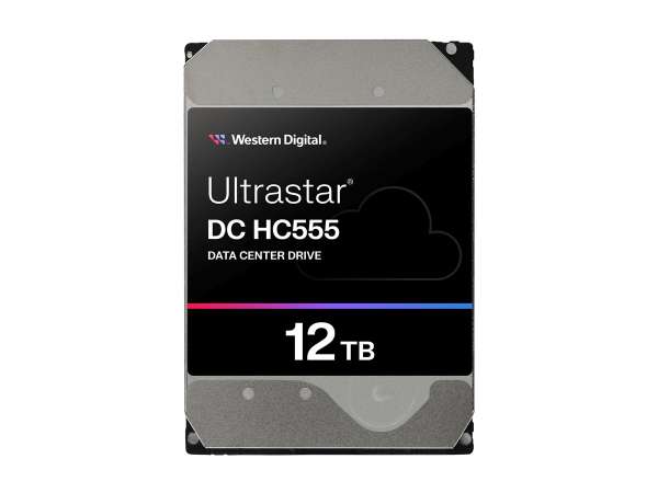WD Ultrastar DC HC555 - Festplatte - Rechenzentrum - 12 TB - intern - 3.5" (8.9 cm)