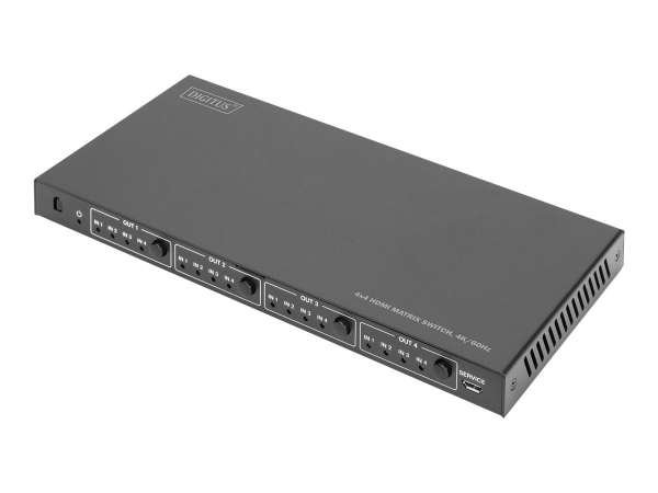 DIGITUS Video/Audio-Schalter - 4 x 4 - managed
