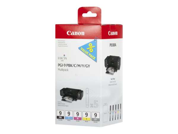 Canon PGI-9 PBK/C/M/Y/GY Multi-Pack - 5er-Pack