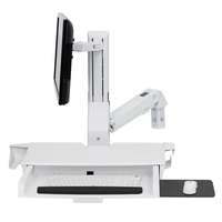 Ergotron Sit-Stand Combo Arm - Befestigungskit (Handgelenkkissen, Wandmontagehalterung, Display-Halt