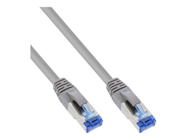 InLine Patchkabel - S/FTP (PiMf) - Cat.6A - halogenfrei - grau - 0,25m
