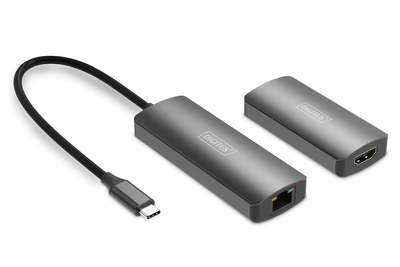 DIGITUS 4K Video Extender (USB-C - HDMI), 30 m