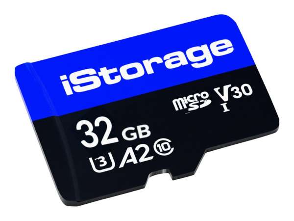 iStorage Flash-Speicherkarte - 32 GB - A1 / Video Class V30 / UHS-I U3 / Class10 - microSD (Packung