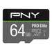 PNY PRO Elite - Flash-Speicherkarte (microSDXC-an-SD-Adapter inbegriffen)