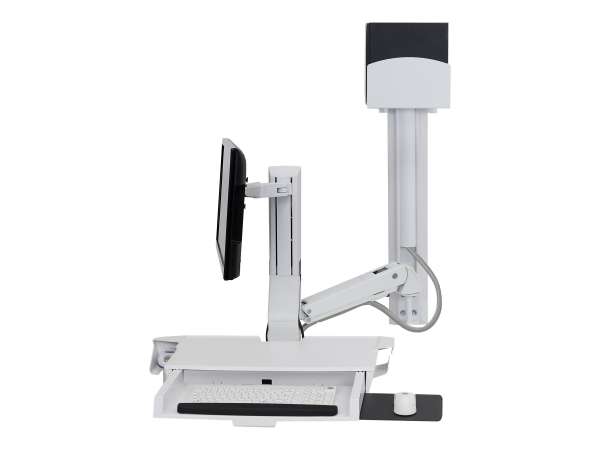 Ergotron SV Combo System with Worksurface & Pan, Small CPU Holder - Befestigungskit (CPU-Halter, Han