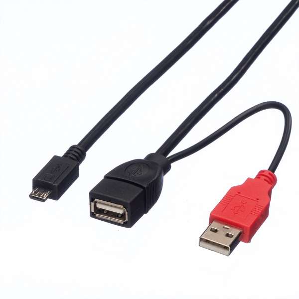 ROLINE USB- / Stromkabel - Micro-USB Typ B (M)
