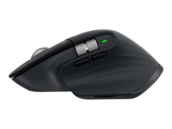Logitech MX Master 3 - Maus - Laser - 7 Tasten - kabellos - Bluetooth, 2.4 GHz - kabelloser Empfänge