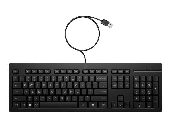 HP 125 G2 - Tastatur - 100% - full size - USB