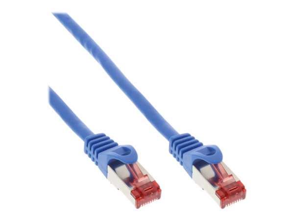 InLine Patchkabel - S/FTP (PiMf) - Cat.6 - 250MHz - PVC - Kupfer - blau - 15m