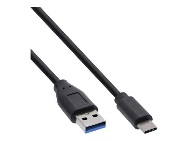InLine 60er B-Pack USB 3.2 Kabel - USB-C Stecker an USB-A Stecker - schwarz - 2m