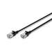 DIGITUS CAT 6A F-FTP Slim Patchkabel, 0,5m, Schwarz