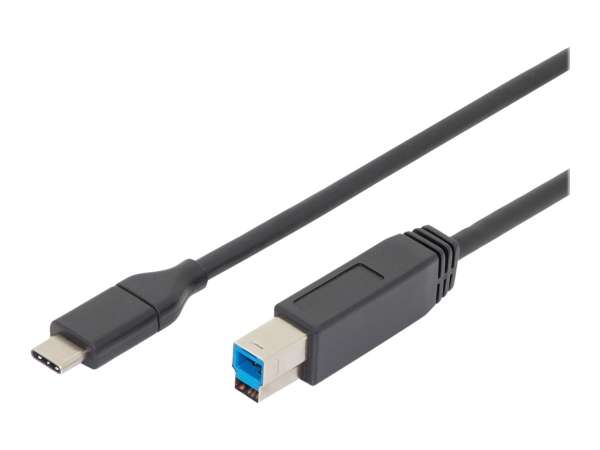 DIGITUS USB-C Anschlusskabel, USB-C - USB-B