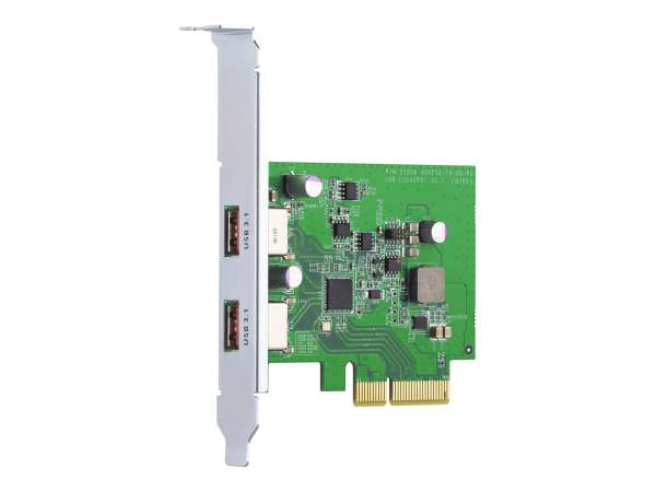 QNAP QXP-10G2U3A - USB-Adapter - PCIe 2.0 x2 Low-Profile