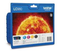 Brother LC980VALBP - 4er-Pack - Schwarz, Gelb