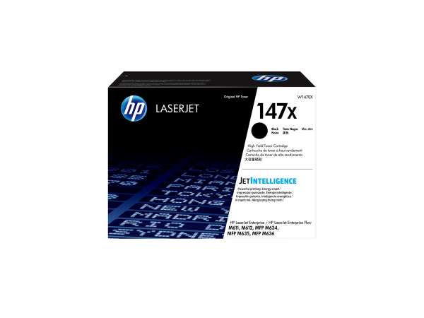 HP 147X - Hohe Ergiebigkeit - Schwarz - original - LaserJet - Tonerpatrone (W1470X)