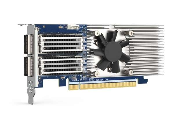 QNAP QXG-100G2SF-CX6 - Netzwerkadapter - PCIe 4.0 x16 Low-Profile