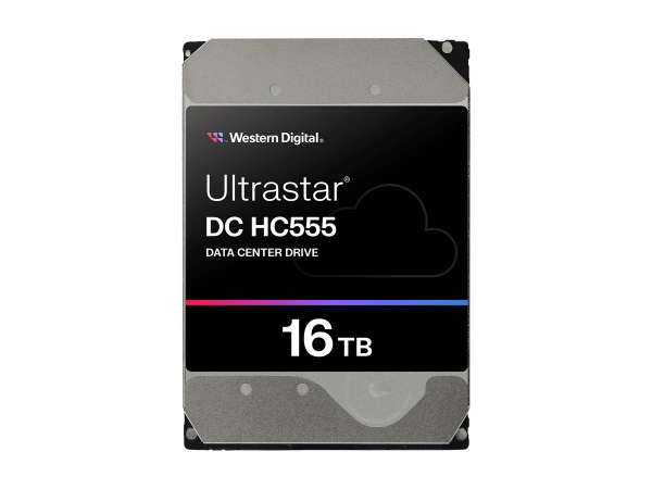 WD Ultrastar DC HC555 - Festplatte - Datencenter - verschlüsselt - 16 TB - intern - 3.5" (8.9 cm)