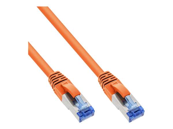 InLine Patchkabel - S/FTP (PiMf) - Cat.6A - halogenfrei - orange - 5m