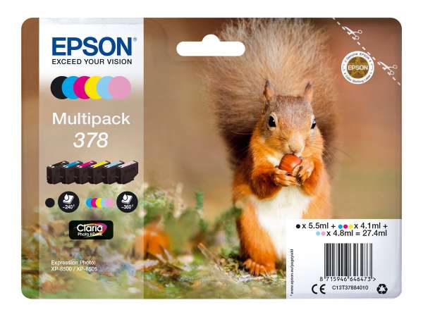 Epson Multipack 378 - 6er-Pack - Schwarz, Gelb