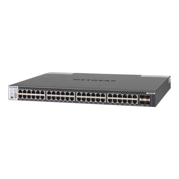 Netgear M4300-48X - Switch - L3 - managed - 48 x 10 Gigabit Ethernet + 4 x 10 Gigabit SFP+, gemeinsa
