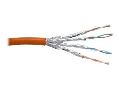 InLine Patchkabel Cat.6 S/FTP (PiMf) - orange - AWG27 - PVC - CU - 100m