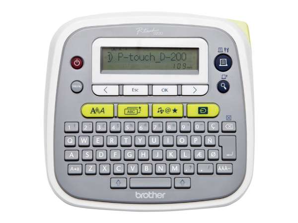 Brother P-Touch PT-D200 - Beschriftungsgerät - s/w - Thermotransfer - Rolle (1,2 cm)