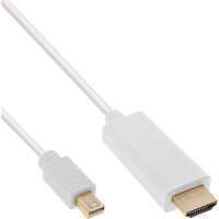 InLine Mini DisplayPort zu HDMI Konverter Kabel - weiß - 5m - 4K2K - mit Audio