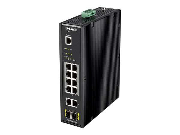 D-Link DIS 200G-12PS - Switch - managed - 10 x 10/100/1000 (8 PoE+)