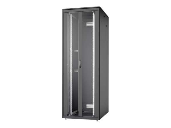 DIGITUS Unique Series - Schrank Netzwerkschrank - Schwarz, RAL 9005 - 47U - 48.3 cm (19")