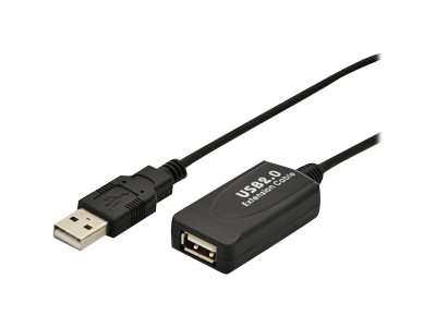 DIGITUS Aktives USB 2.0 Verlängerungskabel, 5m