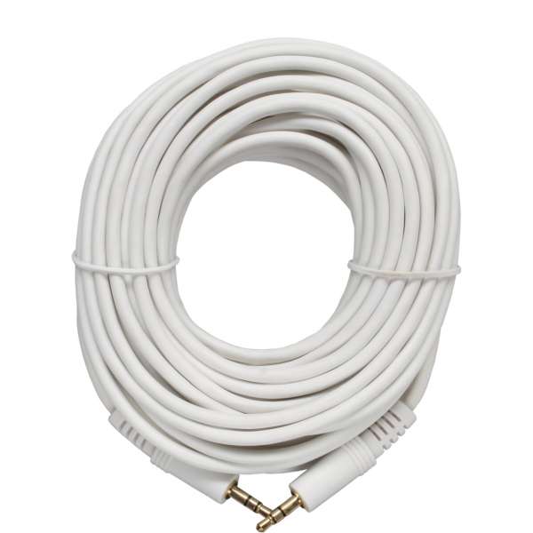 InLine Klinke Kabel - 3,5mm Stecker / Stecker - Stereo - weiß / gold - 10m