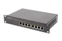 DIGITUS 10" Gigabit 8-Port Unmanaged PoE+ Switch