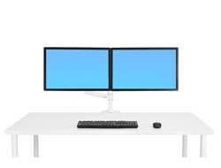 Ergotron LX - Befestigungskit (Spannbefestigung für Tisch, Stange, 2 Gelenkarme, 2 Erweiterungsklamm