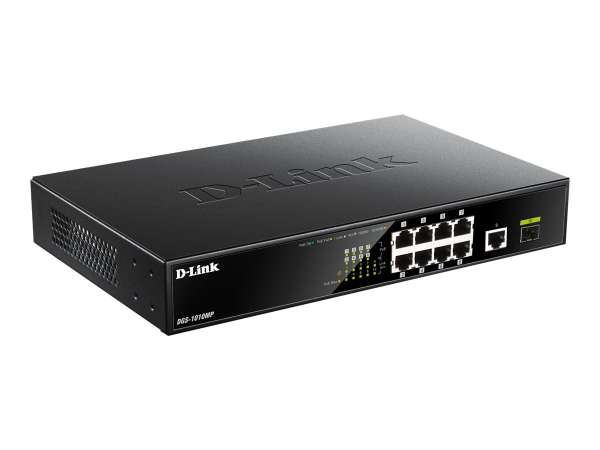D-Link DGS 1010MP - Switch - unmanaged - 8 x 10/100/1000 (PoE+)