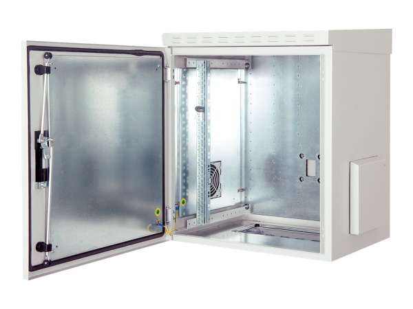 DIGITUS Professional - Gehäuse - geeignet für Wandmontage - Hellgrau, RAL 7035 - 24U - 48.3 cm (19")