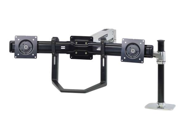 Ergotron Befestigungskit (Griff, Halterung für zwei Monitore) - für 2 LCD-Displays - Schwarz - Bilds