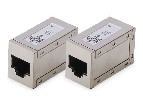 DIGITUS CAT 6, modulare Kupplung, geschirmt - 2 Stk.
