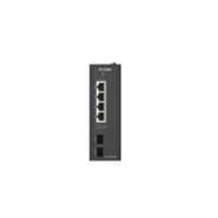 D-Link DIS 100G-06P - Switch - industriell - unmanaged - 4 x 10/100/1000 (PoE)