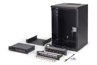 DIGITUS Netzwerk-Set SOHO Pro, 254 mm (10") - 9HE, 315 x 300 mm (B x T)