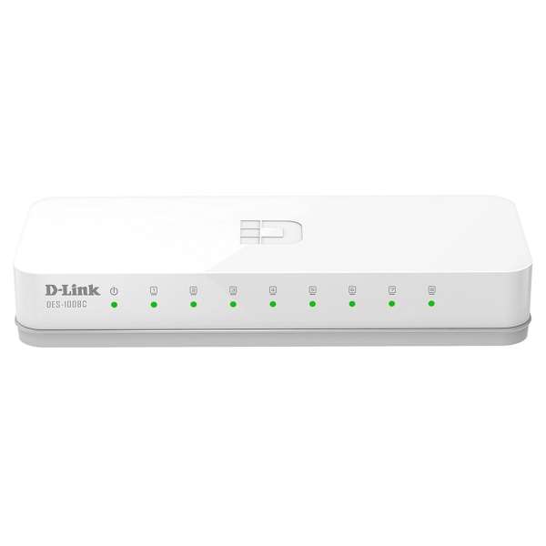 D-Link DES 1008C - Switch - unmanaged - 8 x 10/100