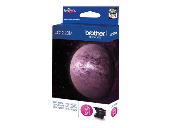 Brother LC1220M - Magenta - original - Blister mit akustischem / elektromagnetischem Alarm