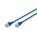 DIGITUS CAT 6A F-FTP Slim Patchkabel, 0,5m, Blau