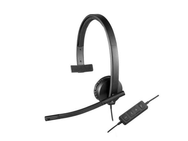 Logitech H570e Monophon Kopfband Schwarz Headset