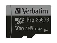 Verbatim PRO U3 - Flash-Speicherkarte (microSDXC-an-SD-Adapter inbegriffen)