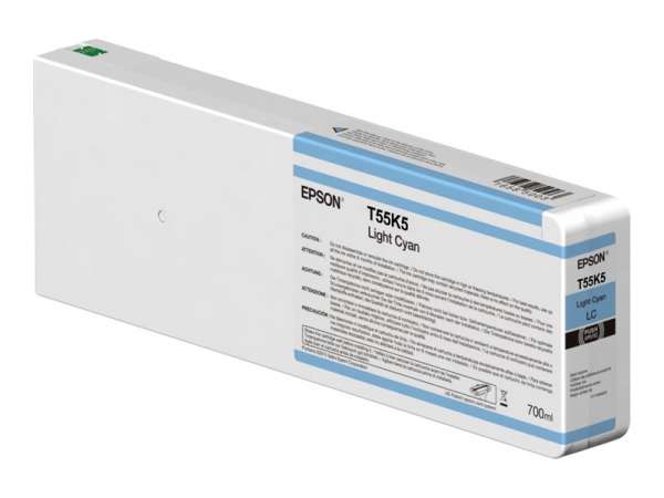 Epson T55K5 - 700 ml - hell Cyan - original