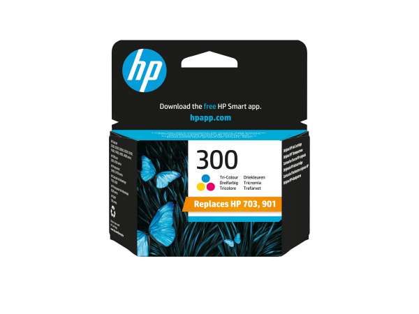 HP 300 - 4 ml - Farbe (Cyan, Magenta, Gelb) -