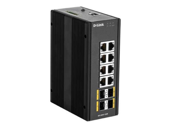 D-Link DIS 300G-12SW - Switch - managed - 8 x